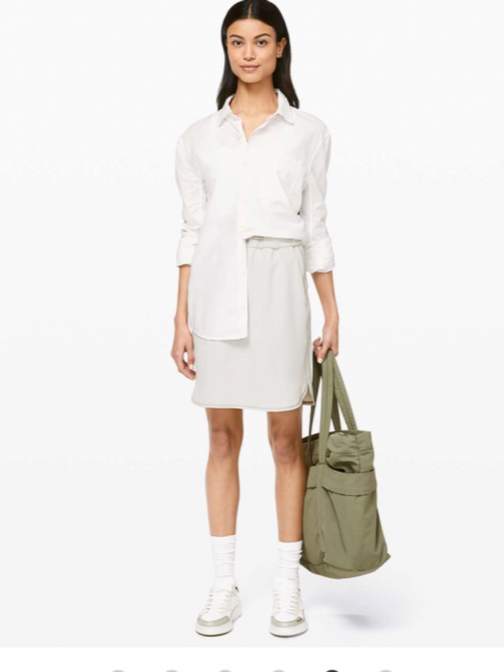 Lululemon On The Fly Skirt *Woven Silverstone Size 6 new with tags